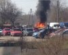 взрыв на автостоянке