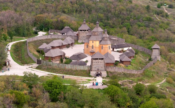 Запорожская Сечь с высоты Запорожская Сечь с высоты