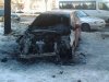 обгоревший автомобиль