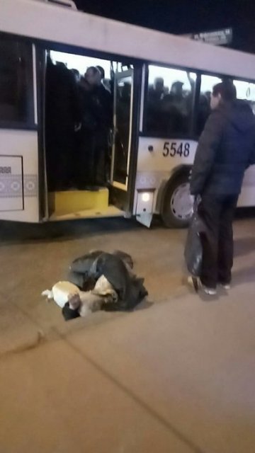 Автобус №18, из которого выбросили пенсионера