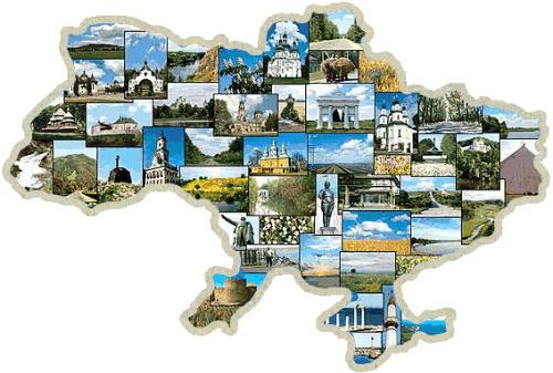 карта украины_из достопримечательностей городов_фото карта украины_из достопримечательностей городов_фото