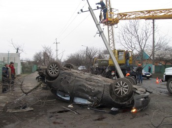 дтп Бердянск Лексус и столб