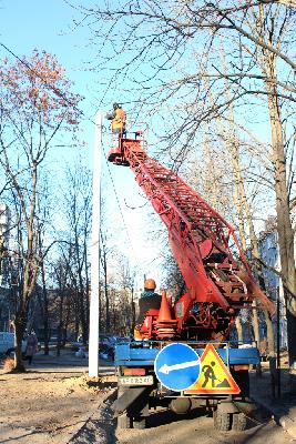 Освещение на улицах, установка Освещение на улицах, установка