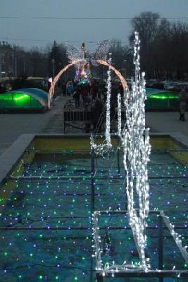 новогодний городок в Запорожье на БШ новогодний городок в Запорожье на БШ