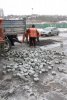 ремонт дороги возле "Дубовки" в Запорожье