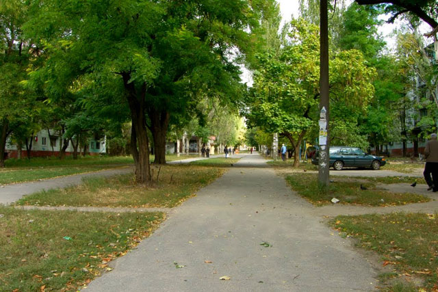 Улица Якова Новицкого в Запорожье Улица Якова Новицкого в Запорожье