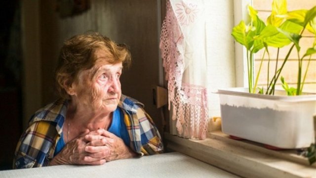 Пенсионерка у окна Пенсионерка у окна