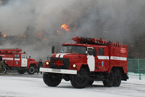 Пожар зимой Пожар зимой