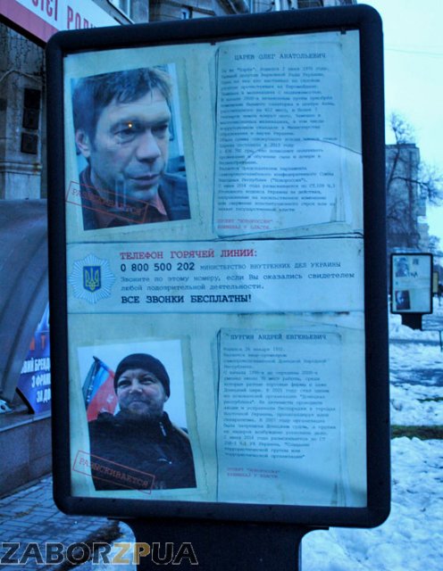 Сепаратисты в Запорожье. Лайтбокс с Царевым Сепаратисты в Запорожье. Лайтбокс с Царевым