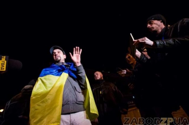Василенко Богдан на Евромайдане в Запорожье Василенко Богдан на Евромайдане в Запорожье